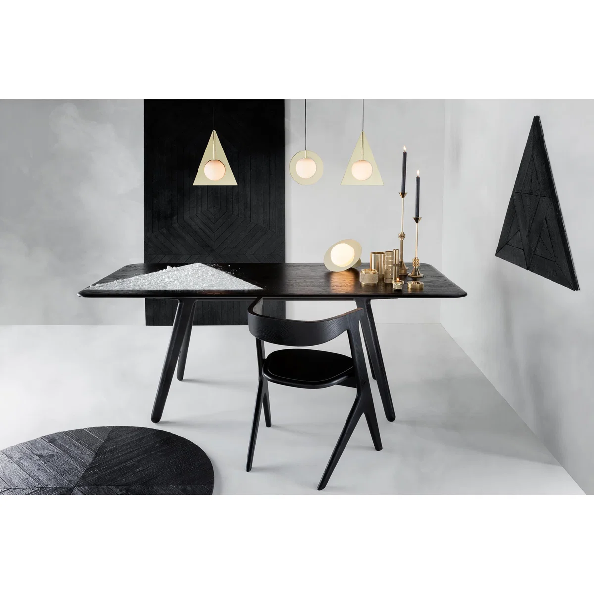Tom Dixon Slab dining table 96x200 cm Black oak – image 5