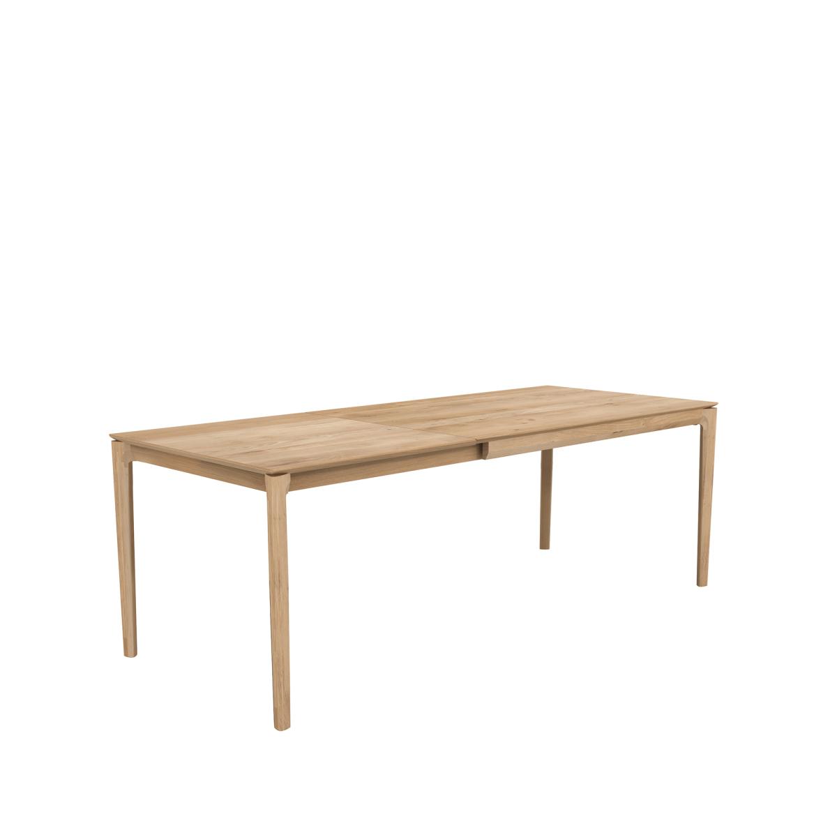 Ethnicraft Beech dining table with extension leaf Oak wax oil 90x140/220 cm – image 2