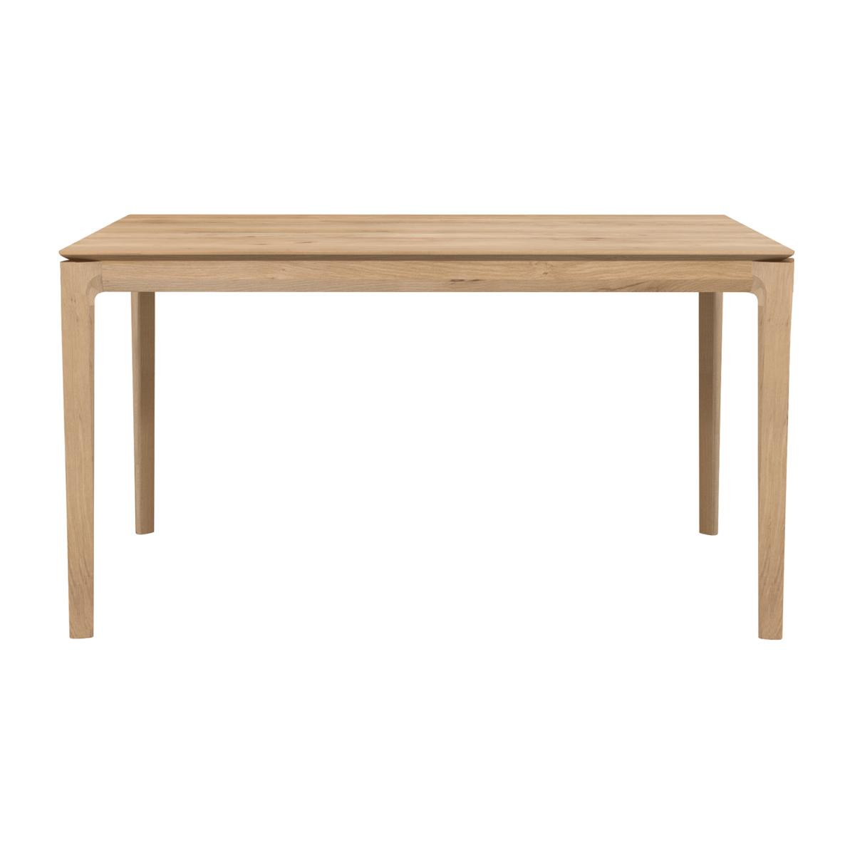 Ethnicraft Beech dining table with extension leaf Oak wax oil 90x140/220 cm – image 1