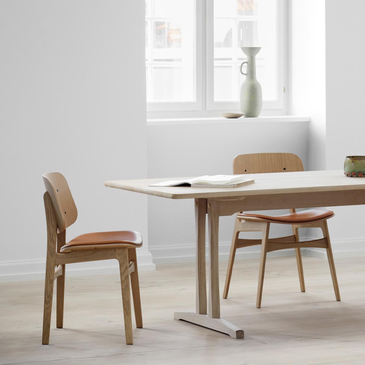 Fredericia Furniture C18 Shaker Table dining table Soap-treated oak 180x90cm – image 4