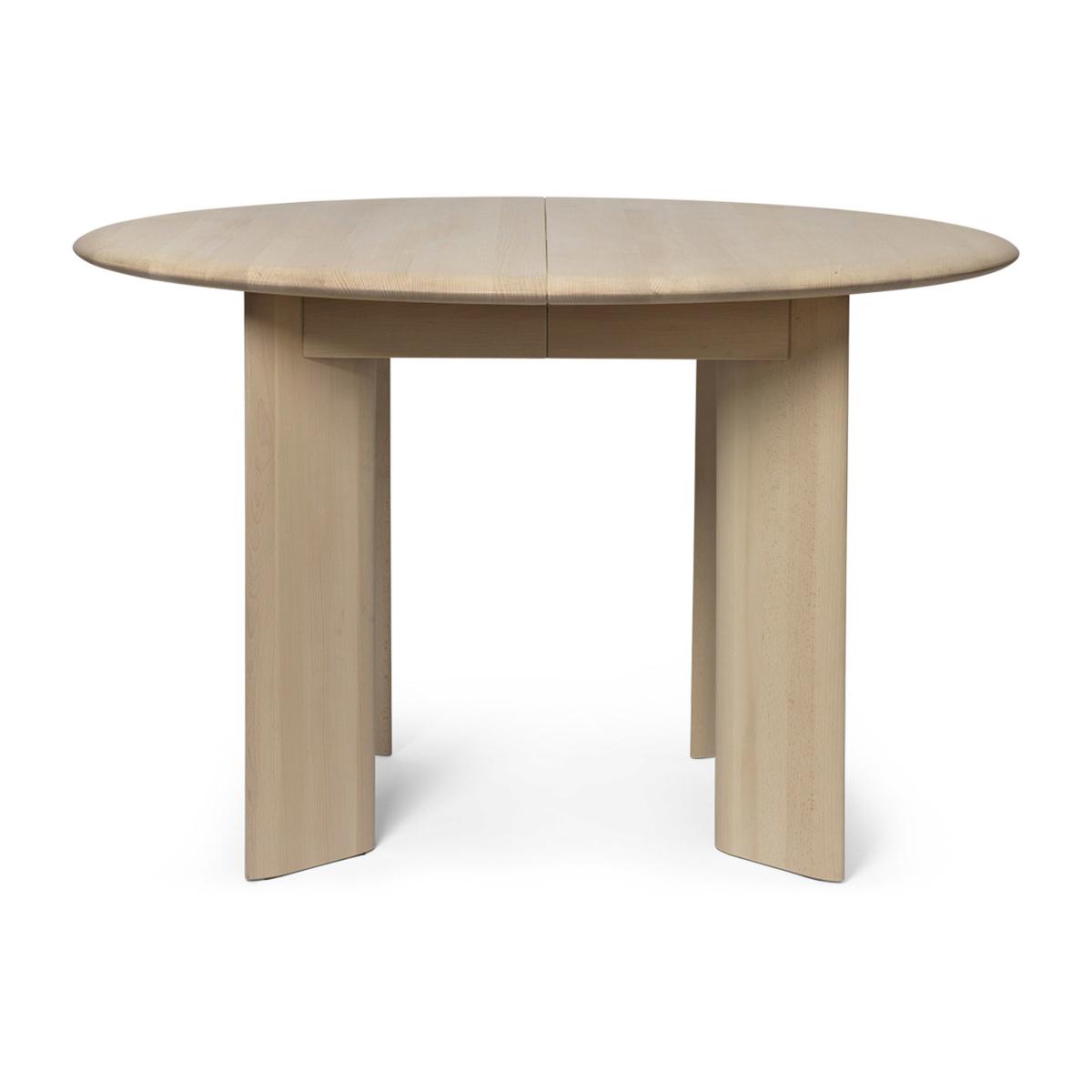 ferm LIVING Bevel Extendable dining table incl 1 st additional disc White Oiled Beech – image 3