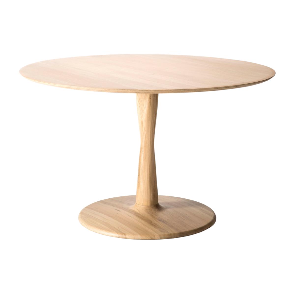 Ethnicraft Torsion dining table round white-pigmented hardwax oil Ø127 cm – image 1
