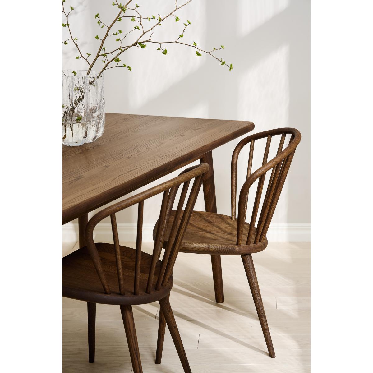 Stolab Miss Holly table Special Edition  175x82 cm + 1 extension piece 50 cm Oak Chocolat Oil – image 2