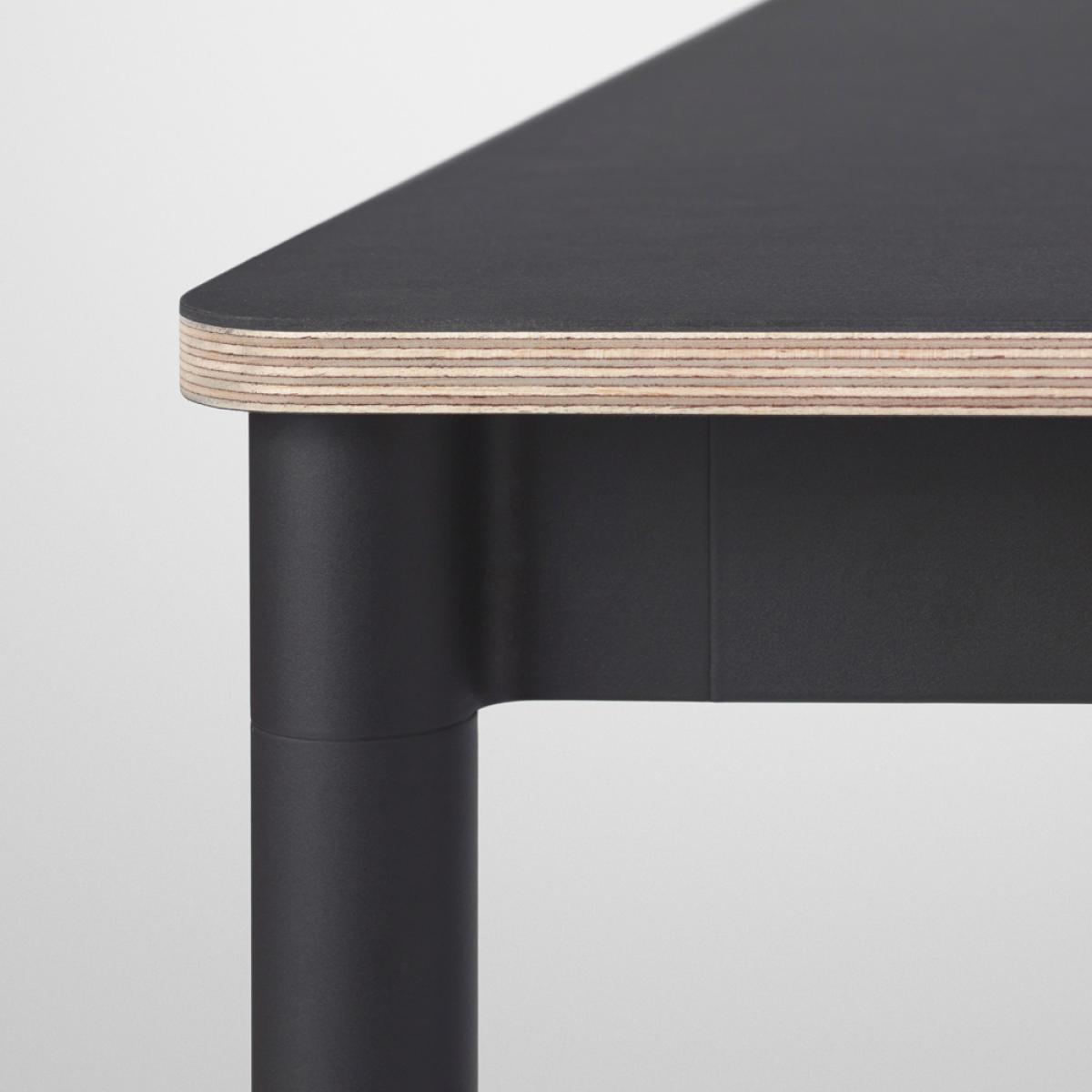 Muuto Base dining table White. abs kant. 140x80cm – image 4