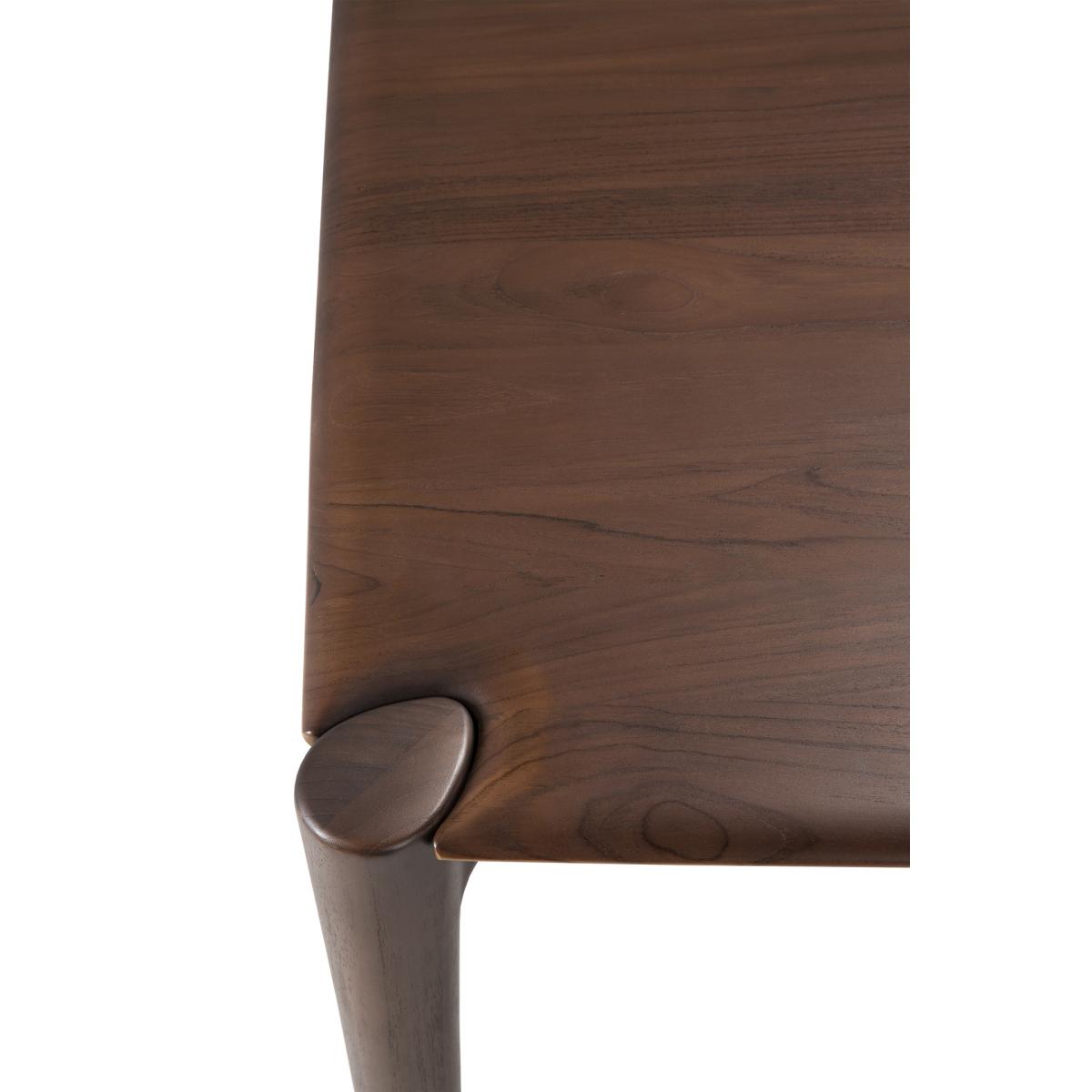 Ethnicraft PI Dining table 180x90 cm Lacquered teak brown – image 5