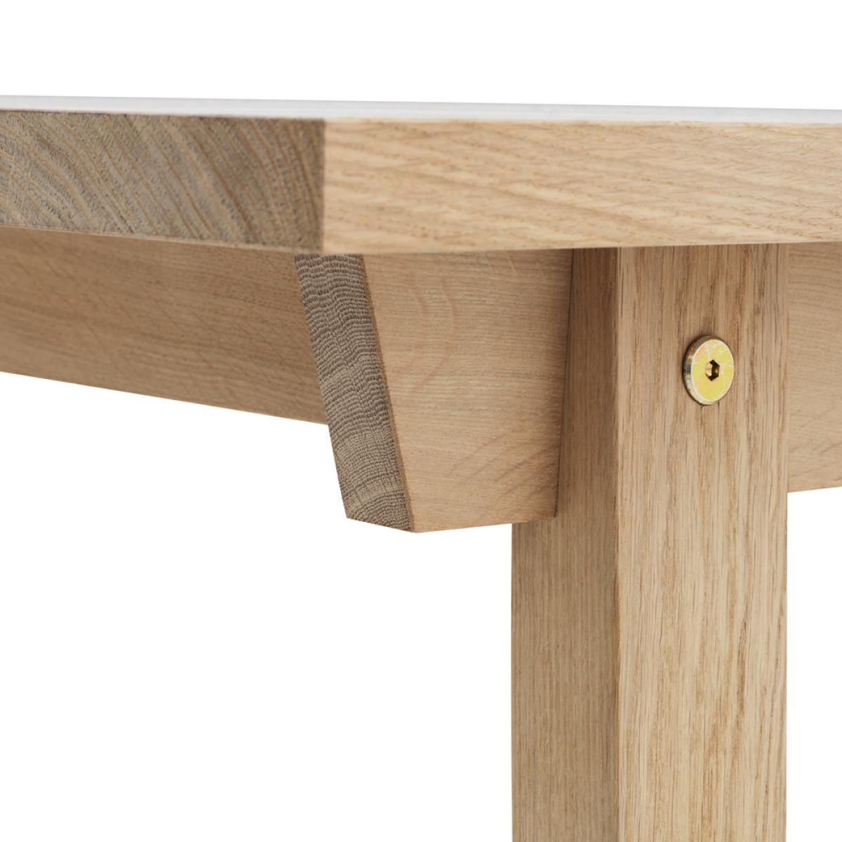 Normann Copenhagen Slice dining table Oak soap. 3-disks – image 2