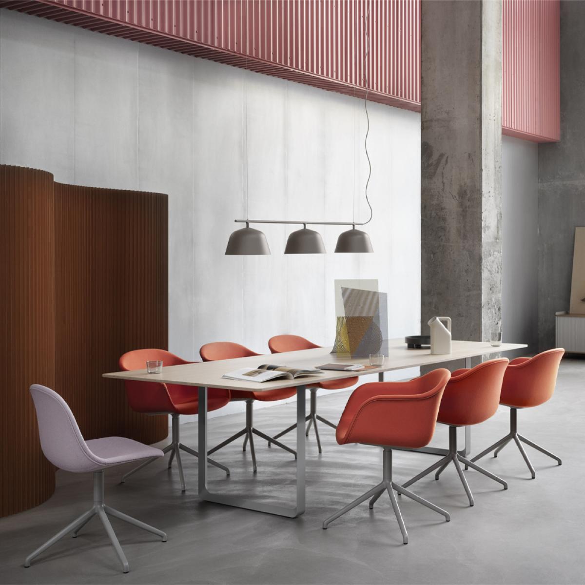 Muuto 70/70 dining table 295x108 cm Sand laminate-Plywood-Sand – image 2