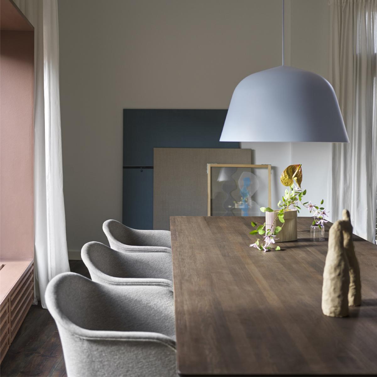 Muuto 70/70 dining table 295x108 cm Sand laminate-Plywood-Sand – image 3