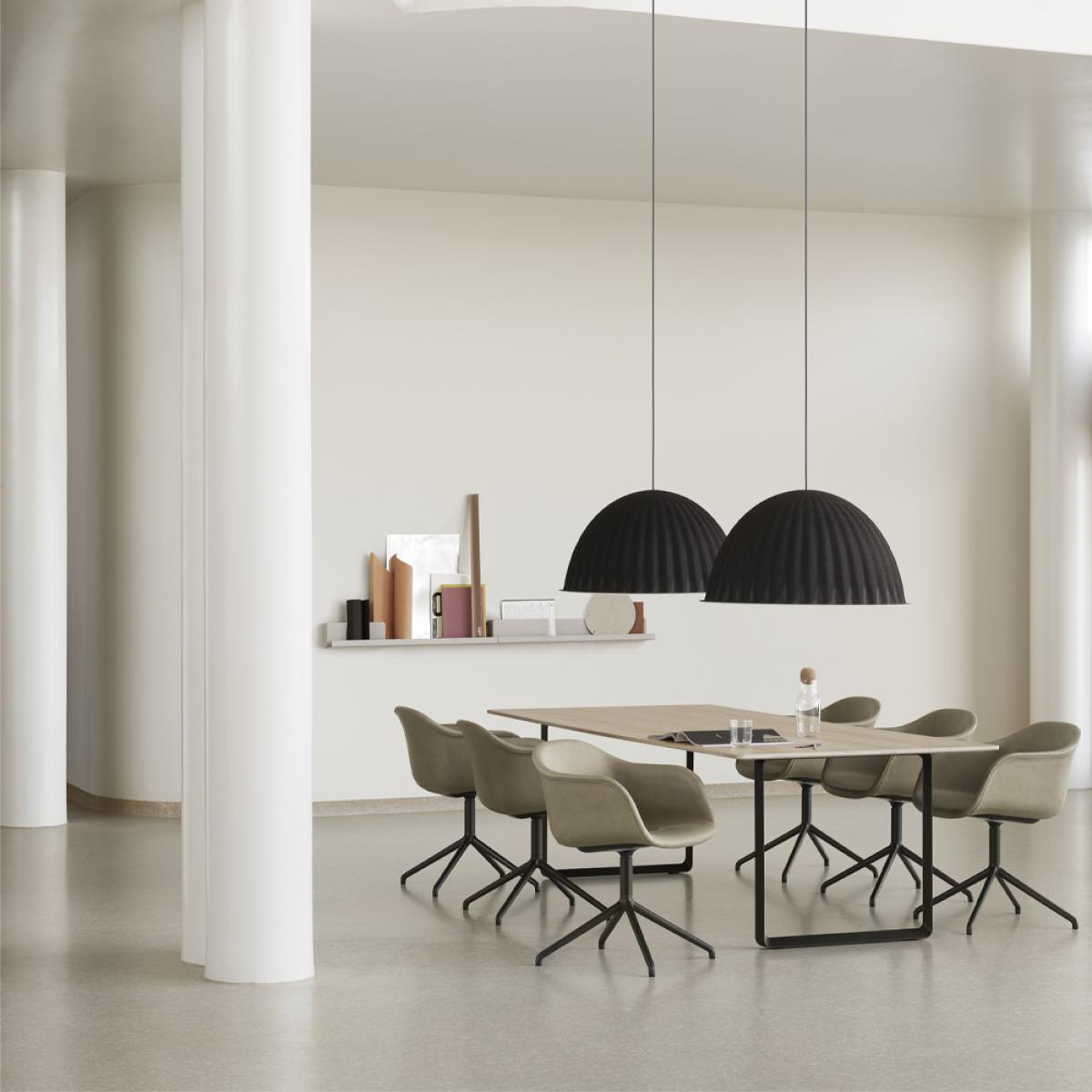 Muuto 70/70 dining table 295x108 cm Sand laminate-Plywood-Sand – image 4