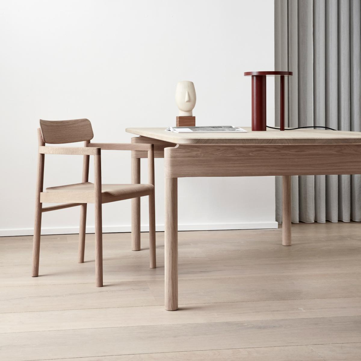 Fredericia Furniture Post 6442 dining table Light oiled oak 100x320 cm – image 3