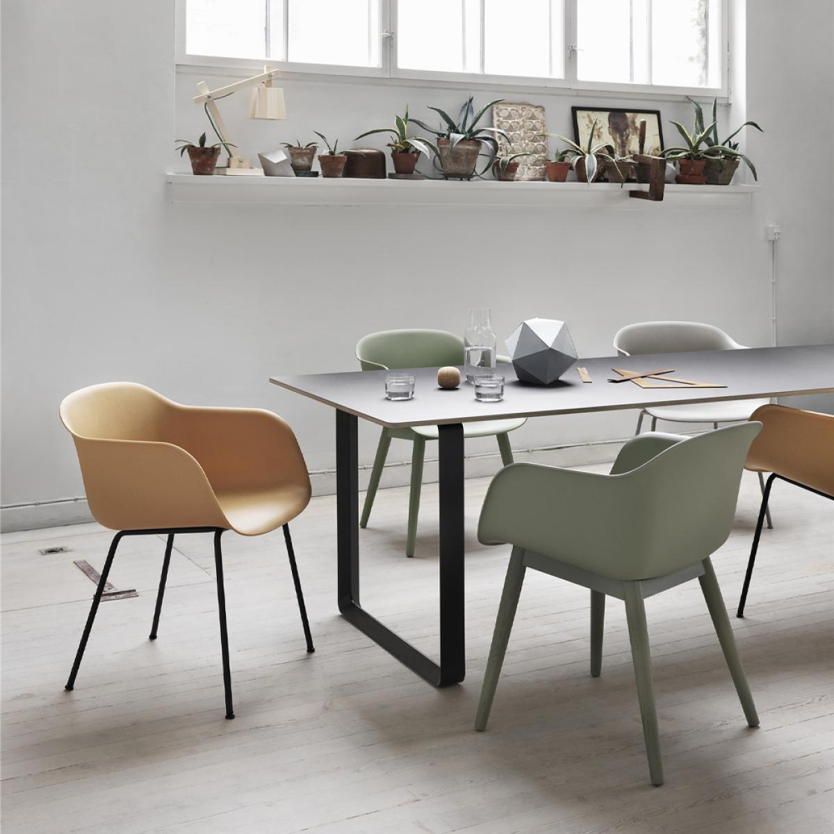 Muuto 70/70 dining table 255x108 cm Solid oak-White – image 2