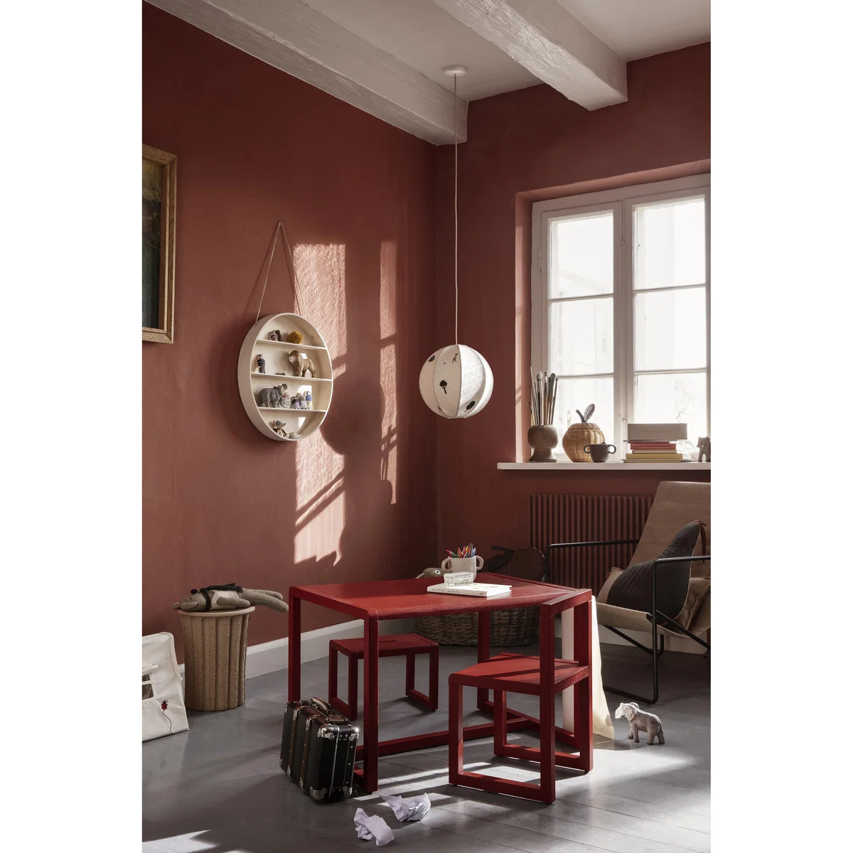 ferm LIVING Little Architecht children's table Poppy Red – image 2