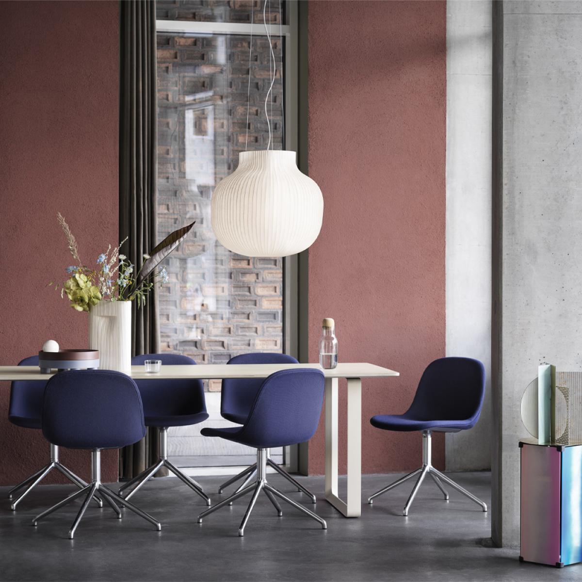 Muuto 70/70 dining table 225x90 cm Sand laminate-Plywood-White – image 2