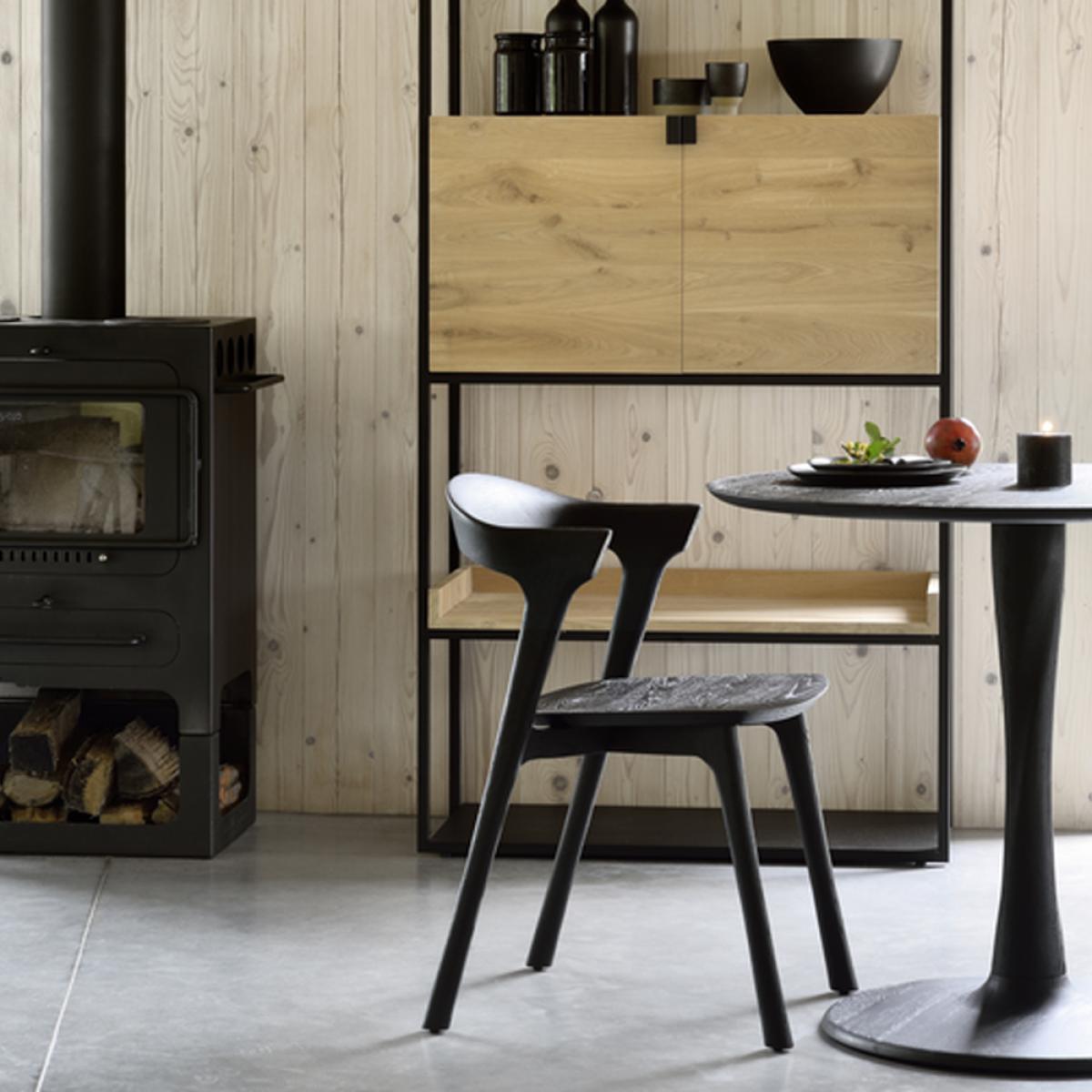 Ethnicraft Torsion dining table round black-stained oak Ø90 cm – image 5