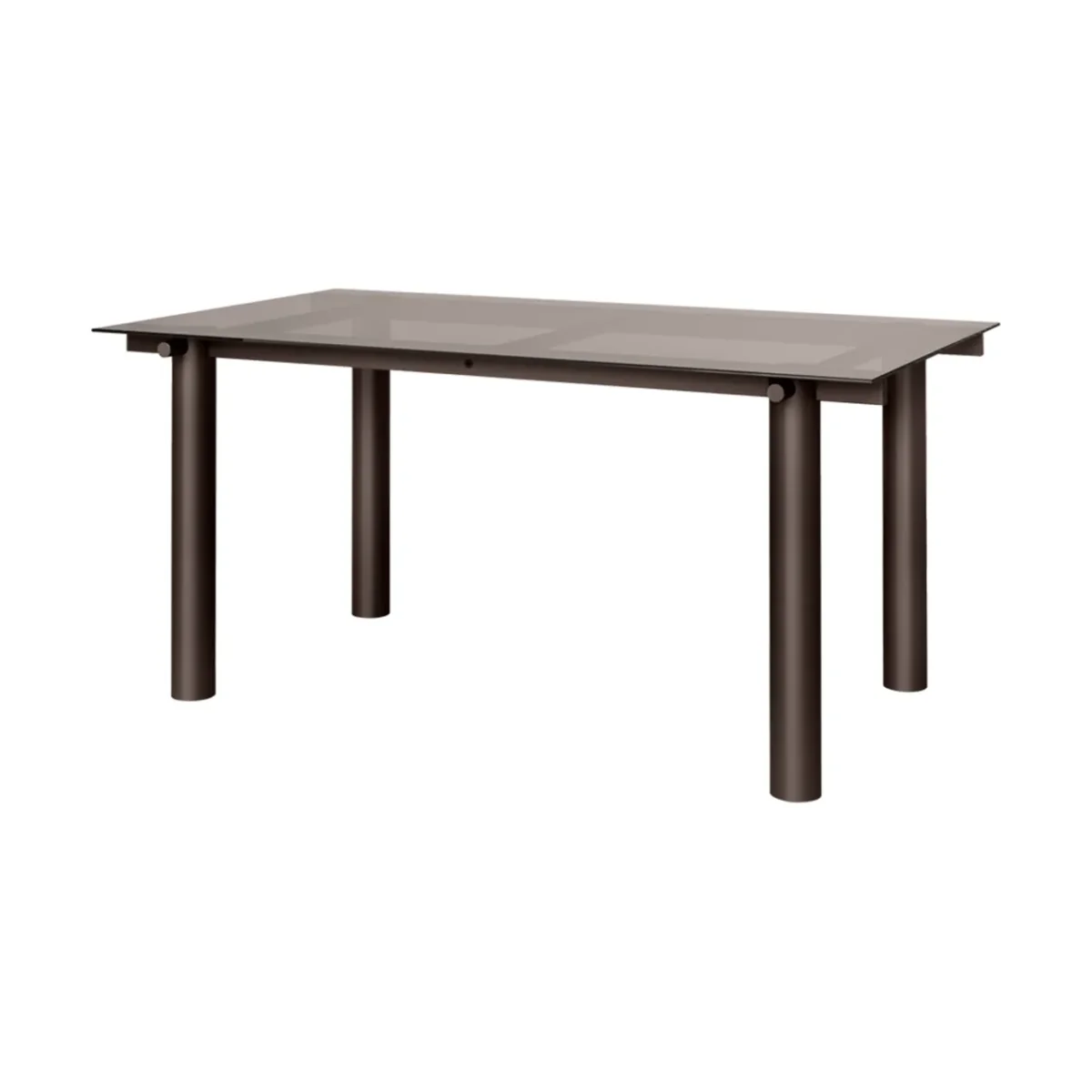 Ferm Living Atura dining table Dark chocolate-dark tinted glass 90x160 cm – image 2