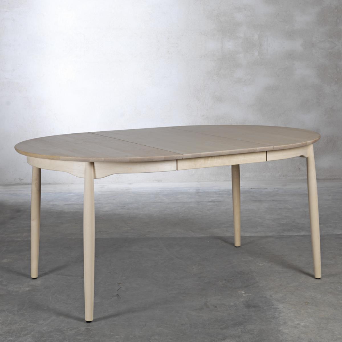 Stolab Carl dining table birch white oiled. 2 inserts – image 2