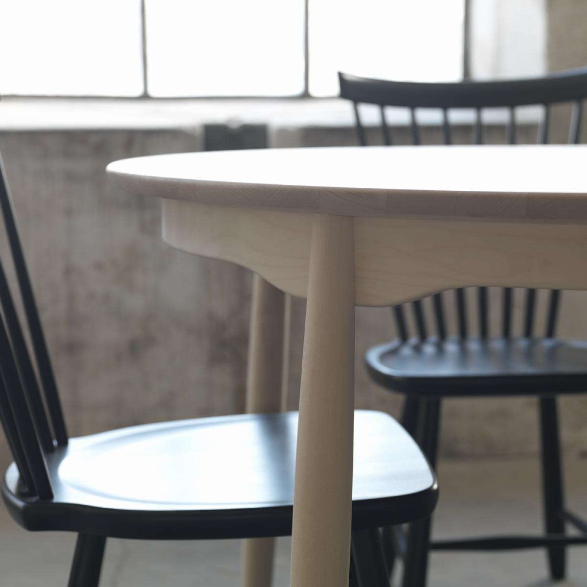 Stolab Carl dining table birch white oiled. 2 inserts – image 4