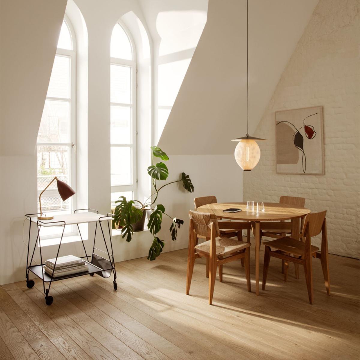 Gubi B-Table dining table Oak matte lacqured – image 6