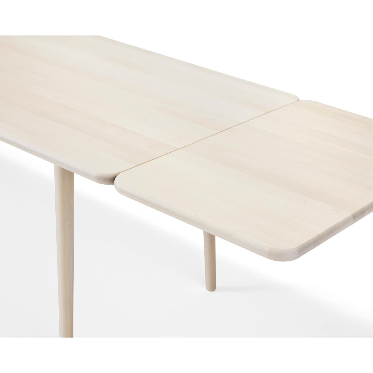 Stolab Miss Holly table 175x100 + 2 extension piece 2x50 cm Birch white oiled – image 2