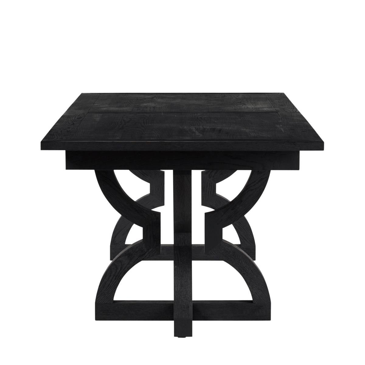OKA, Kaishu Extendable Dining Table - Black, Dining Tables
