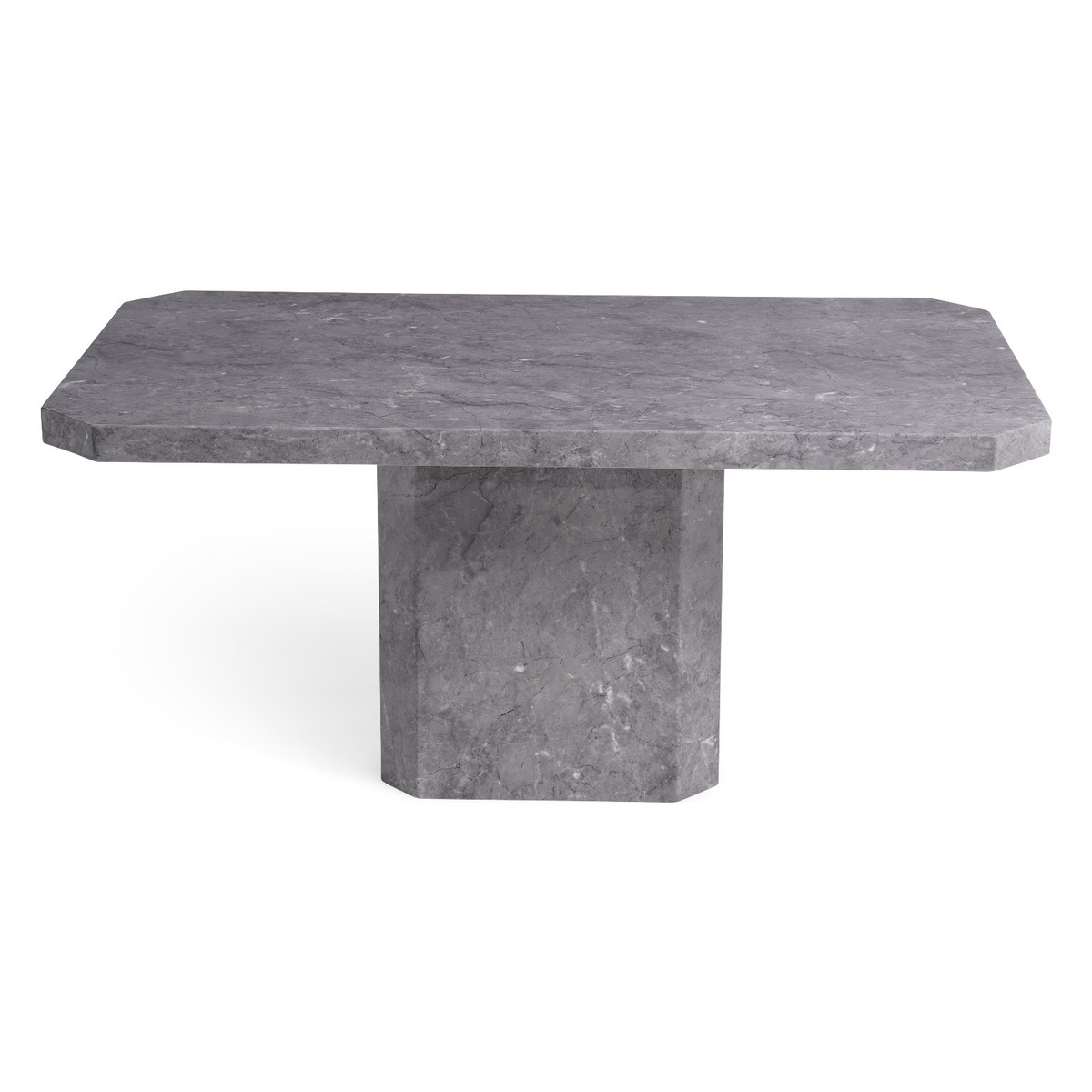 Belle 160cm Marble Grey Dining Table – image 1