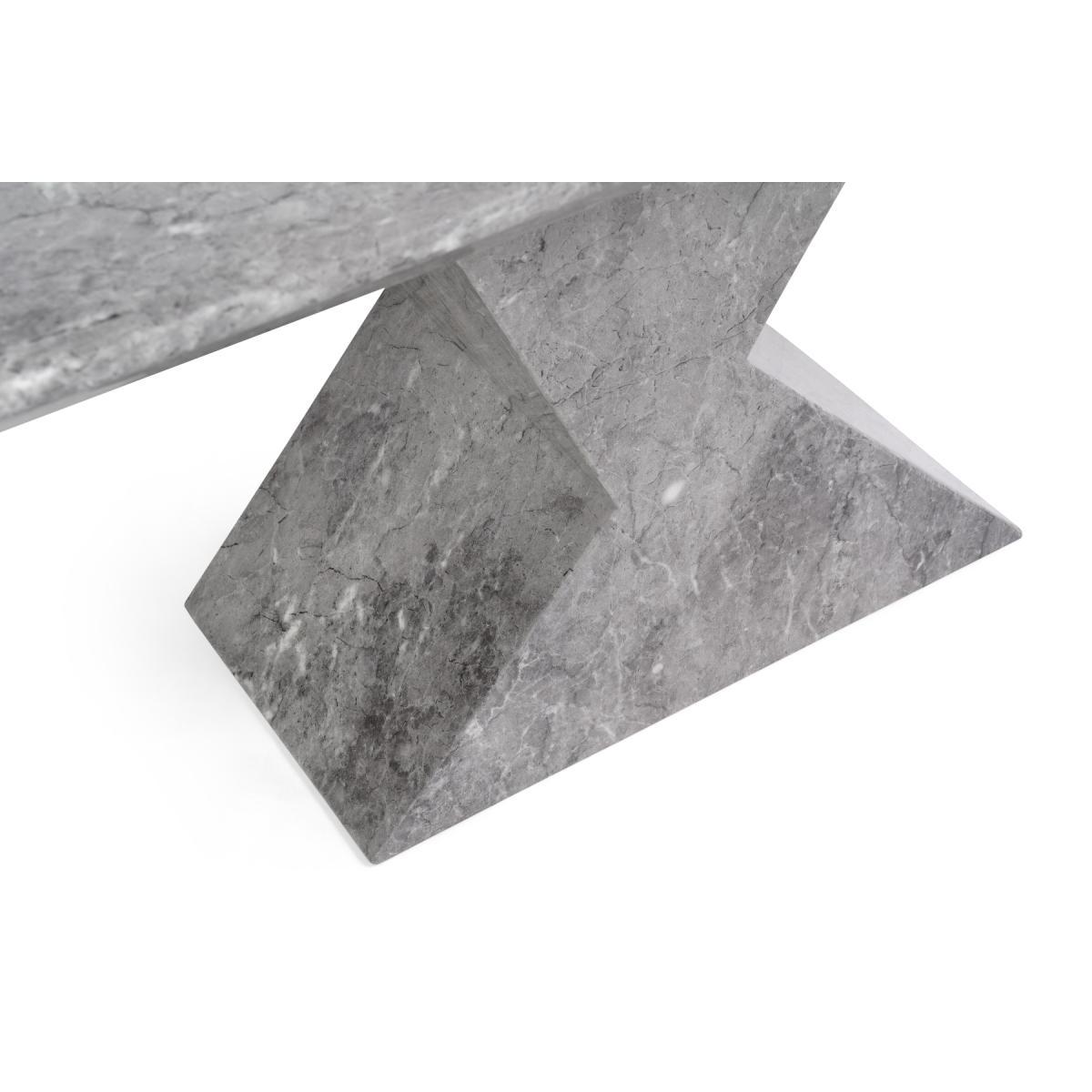 Aaron 160cm Grey Marble Dining Table With Angelica Dining Chairs – image 7