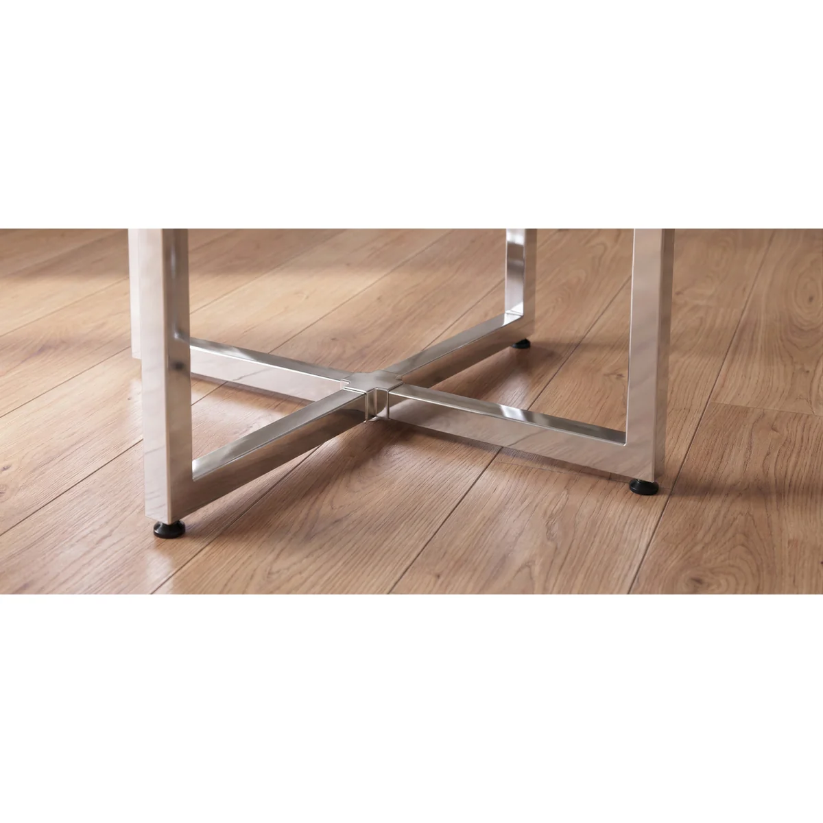 Rhodes White Marble Effect Ceramic Dining Table – image 6