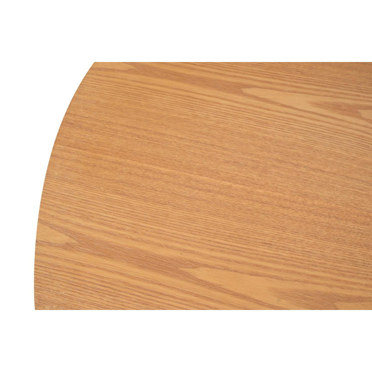 Hoxton 110cm Ash and Veneer Round Industrial Dining Table – image 6
