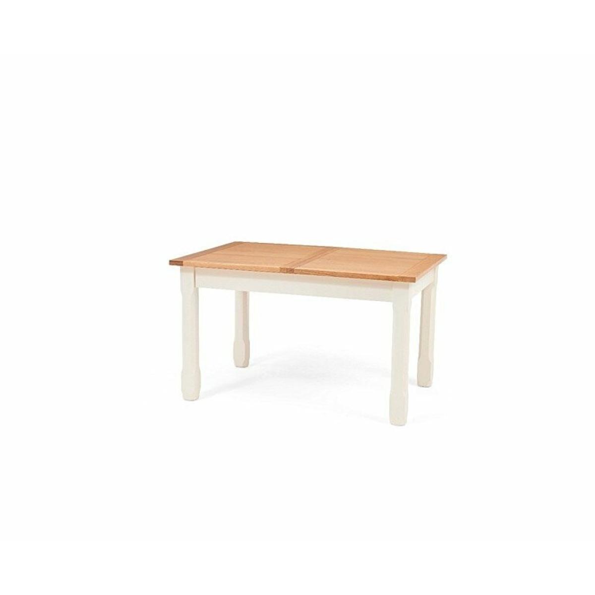 Ex-display Somerset 130cm Oak and Cream Extending Dining Table – image 7
