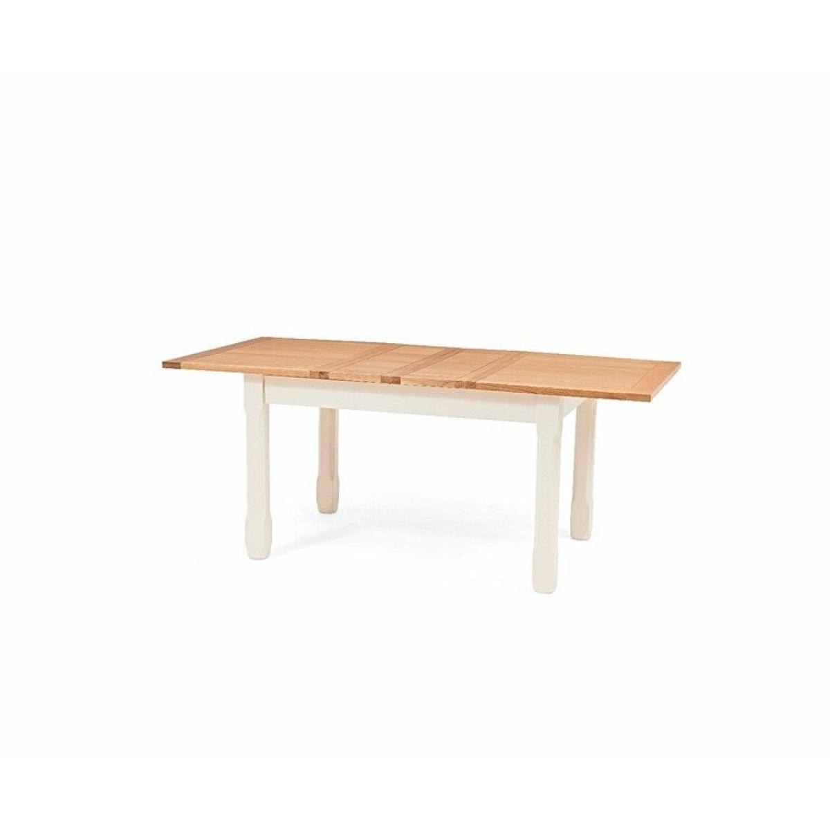 Ex-display Somerset 130cm Oak and Cream Extending Dining Table – image 8