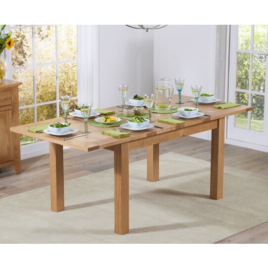 Cheadle 130cm Oak Extending Dining Table – image 2