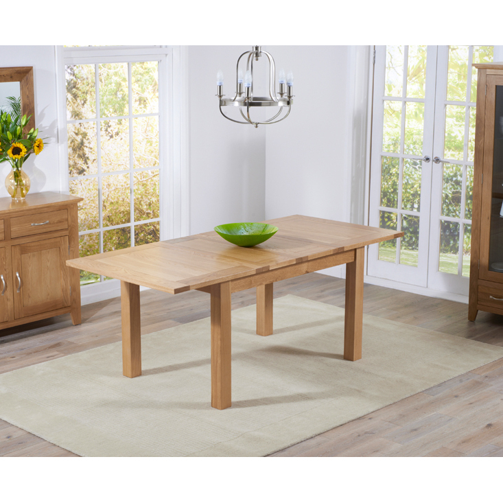 Cheadle 130cm Oak Extending Dining Table – image 3