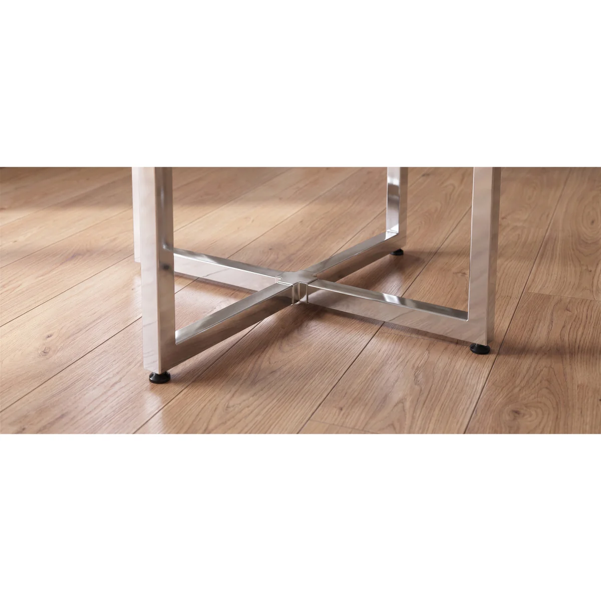 Rhodes Clear Glass Dining Table – image 6