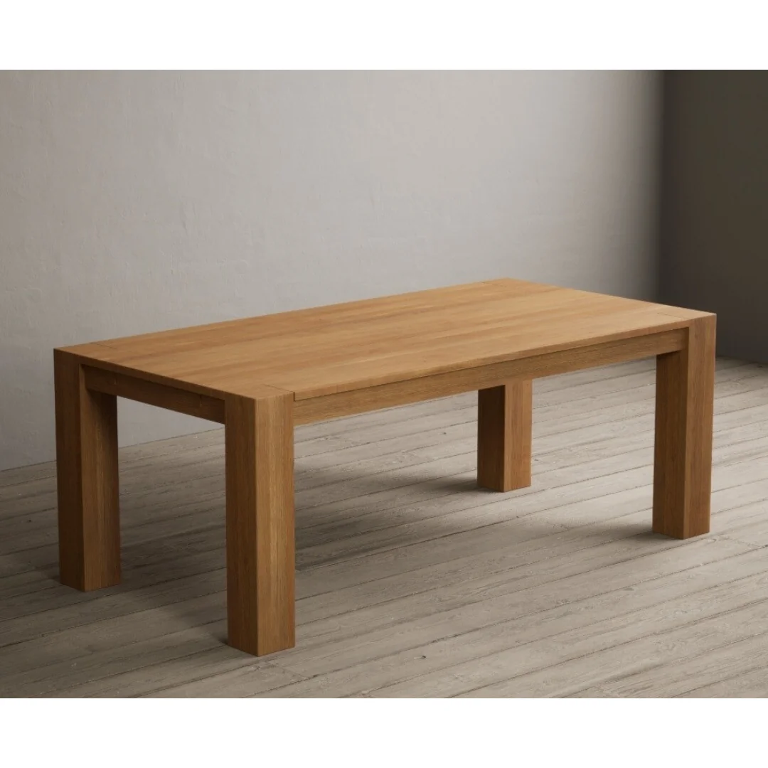 Extending Sheringham 200cm Solid Oak Dining Table – image 2