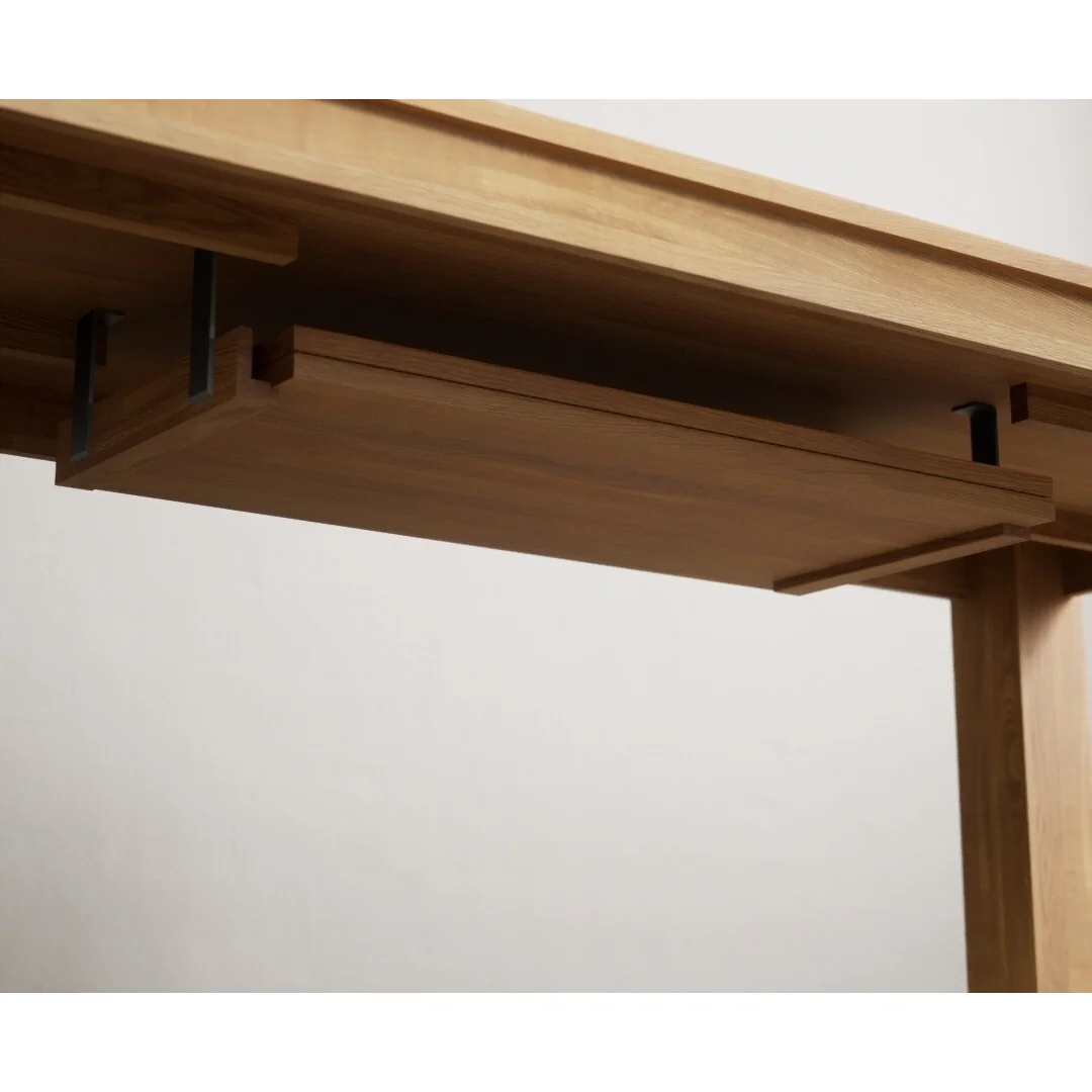 Extending Sheringham 200cm Solid Oak Dining Table – image 8