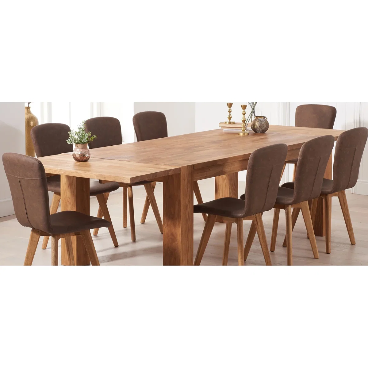 Extending Sheringham 200cm Solid Oak Dining Table – image 10