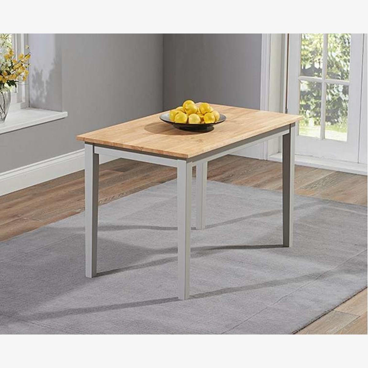 Ex-display Chiltern 114cm Grey and Oak Dining Table