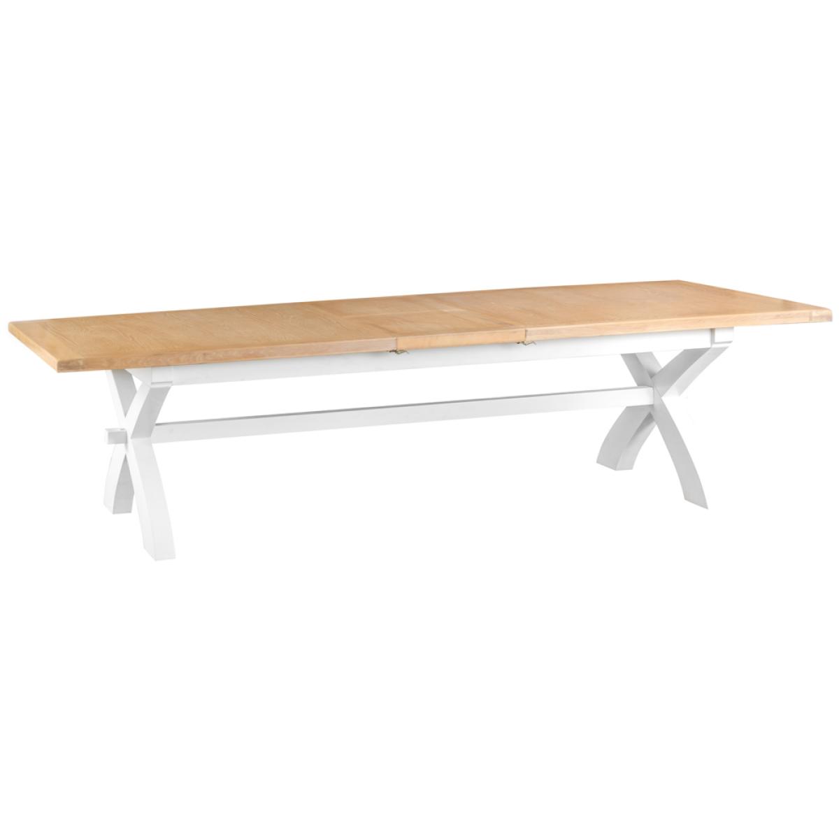 Eden Oak and White 250cm Butterfly Extending Table – image 2