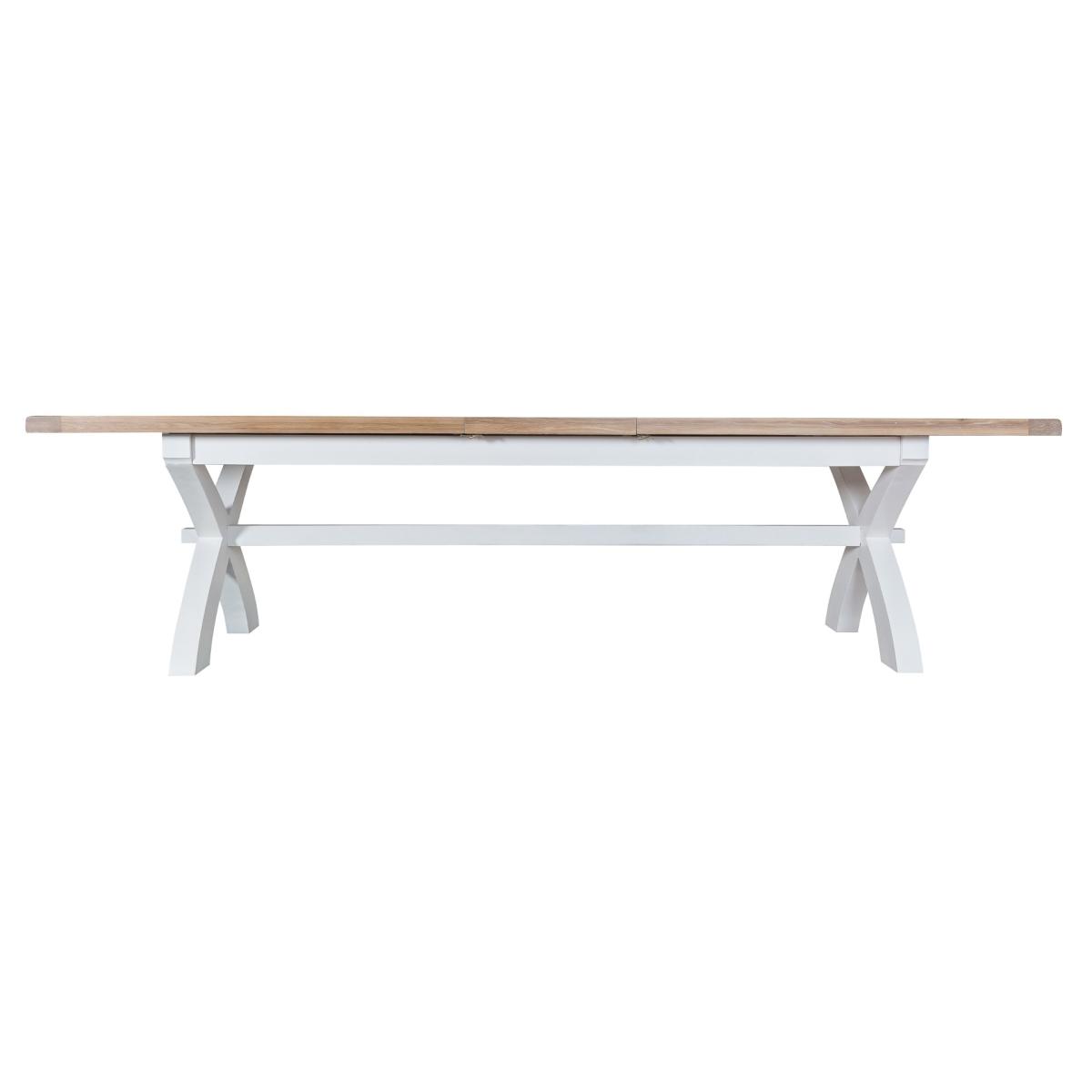 Eden Oak and White 250cm Butterfly Extending Table – image 3