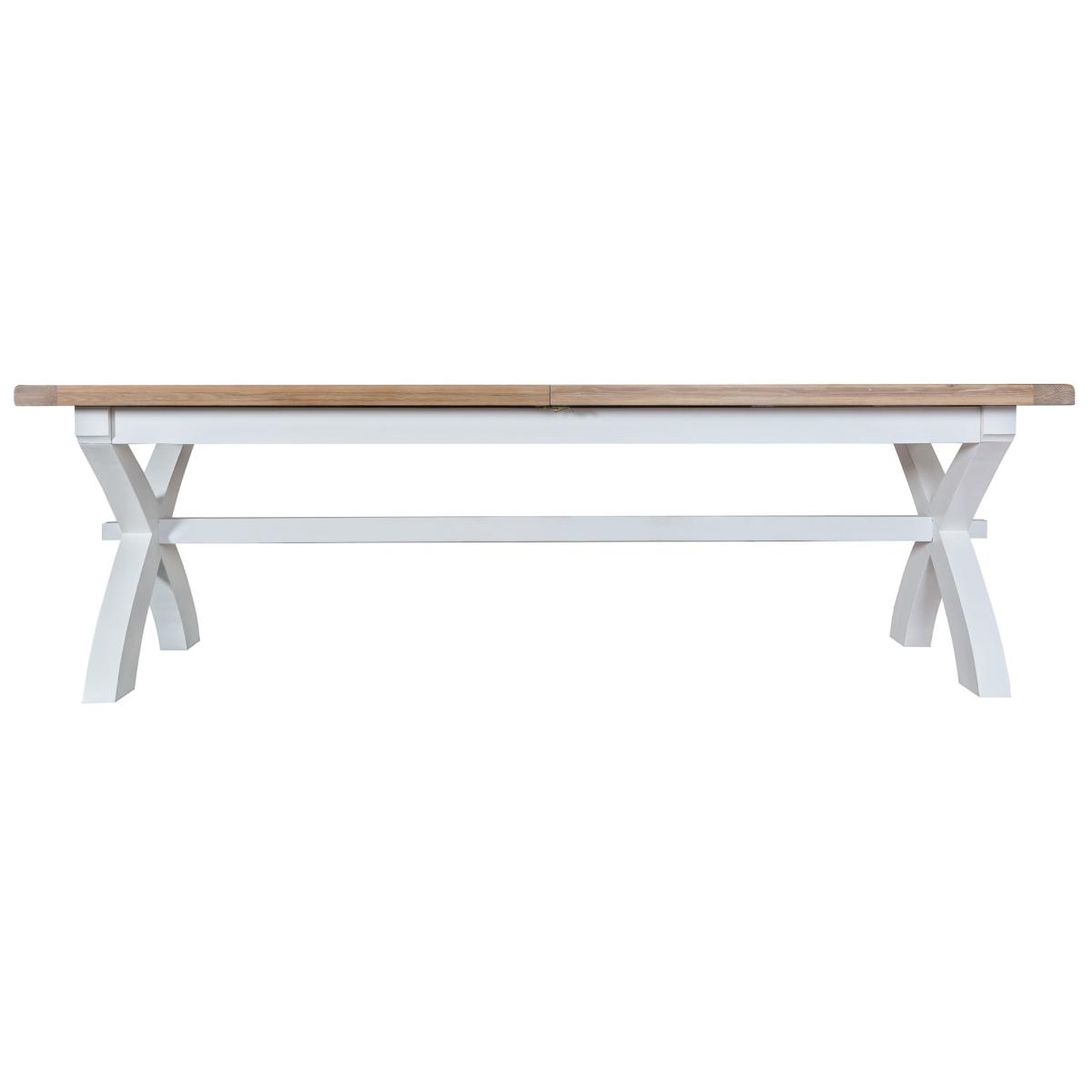 Eden Oak and White 250cm Butterfly Extending Table – image 4