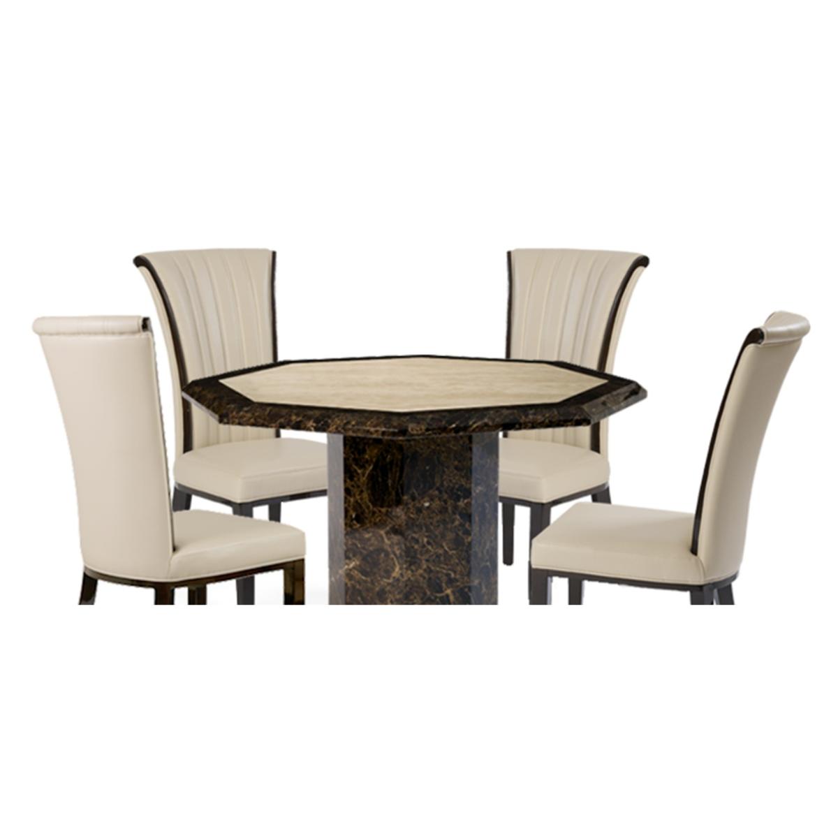 Tenore 120cm Octagonal Marble Dining Table – image 9