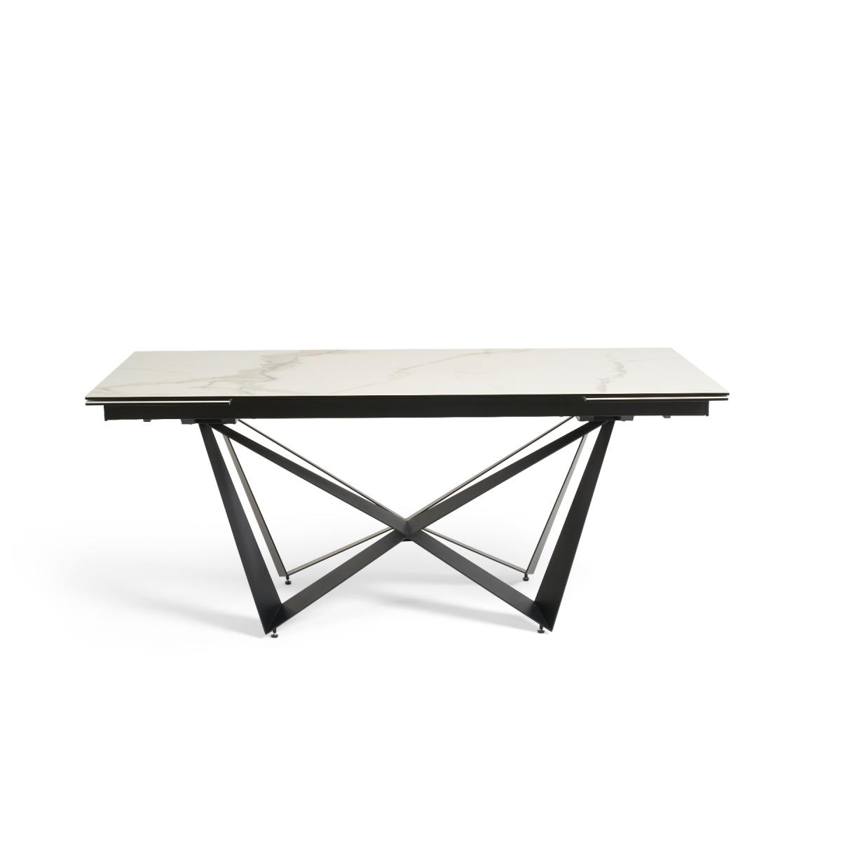 Blenheim 180cm Extending White Ceramic Dining Table – image 5