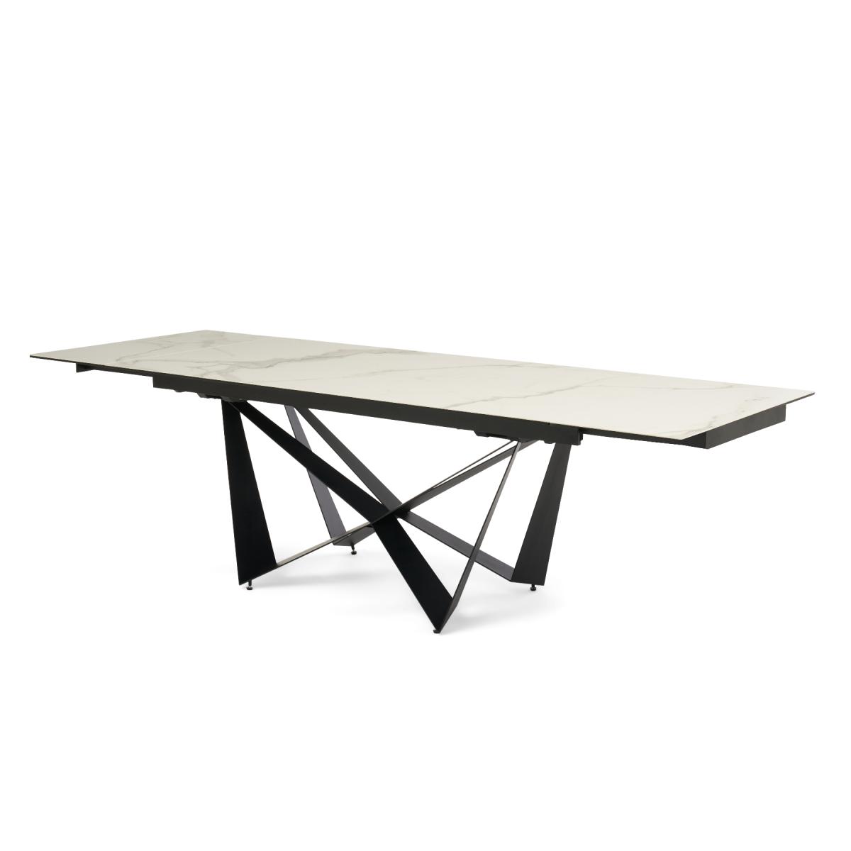 Blenheim 180cm Extending White Ceramic Dining Table – image 7