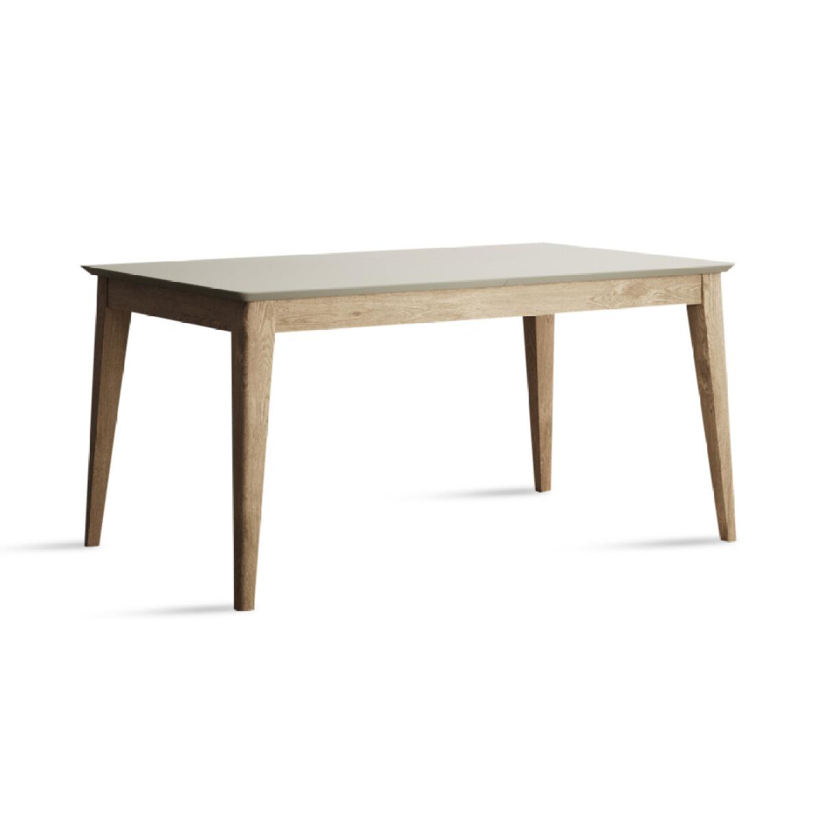 Extending Ancona Oak and Soft Green Painted 150cm Dining Table – image 5