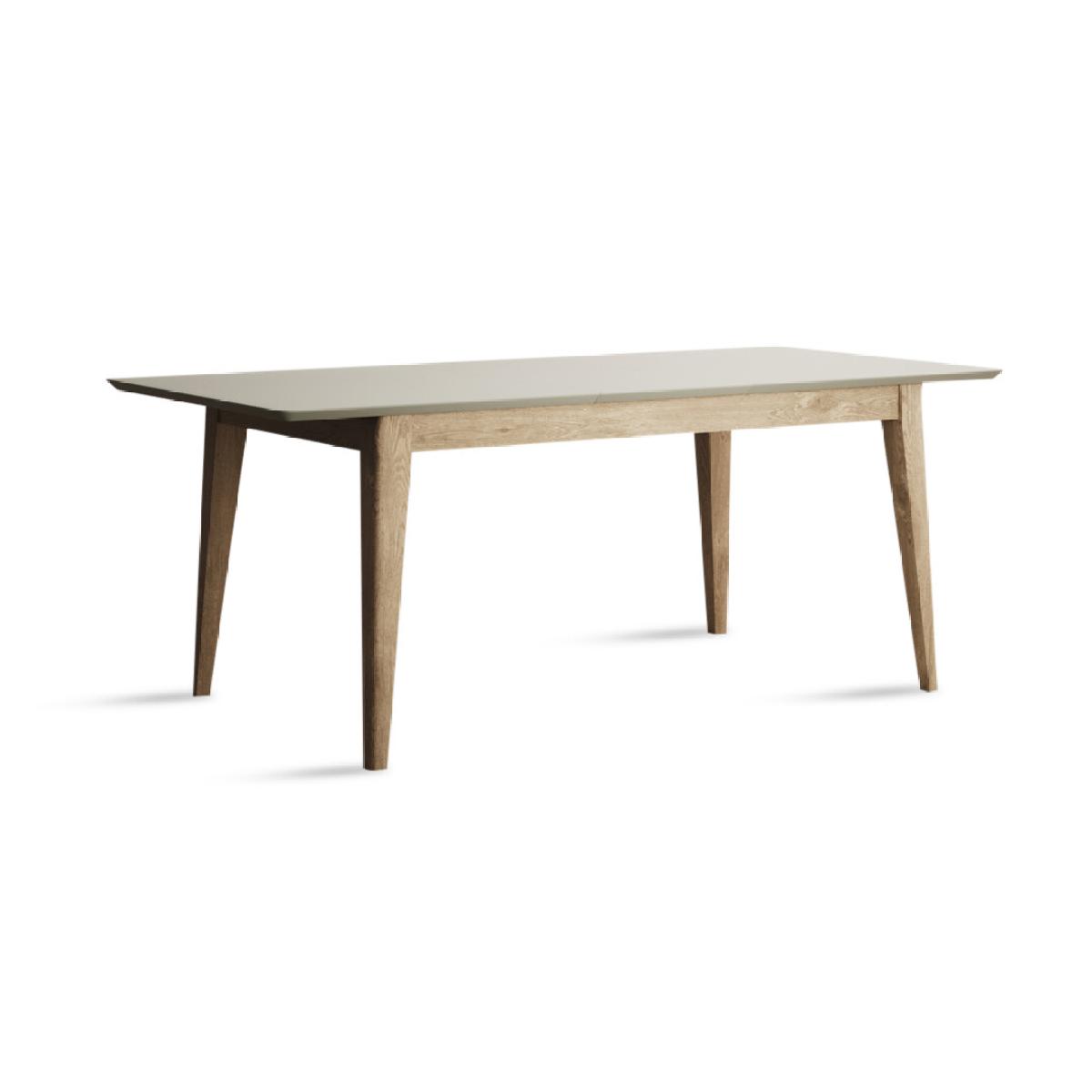 Extending Ancona Oak and Soft Green Painted 150cm Dining Table – image 6