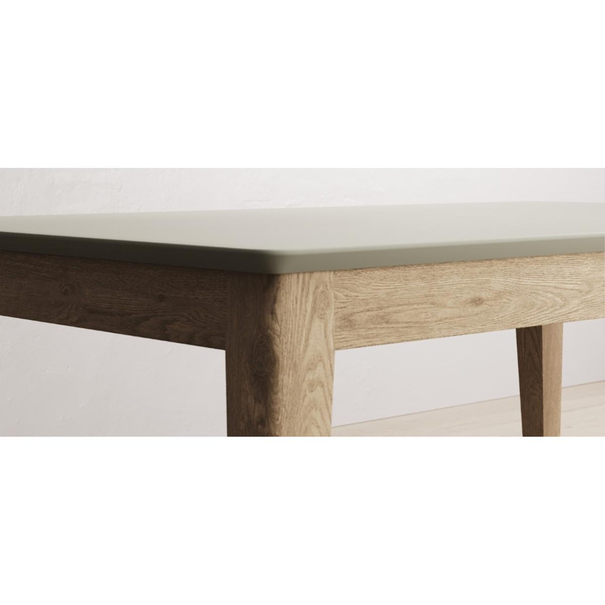 Extending Ancona Oak and Soft Green Painted 150cm Dining Table – image 9