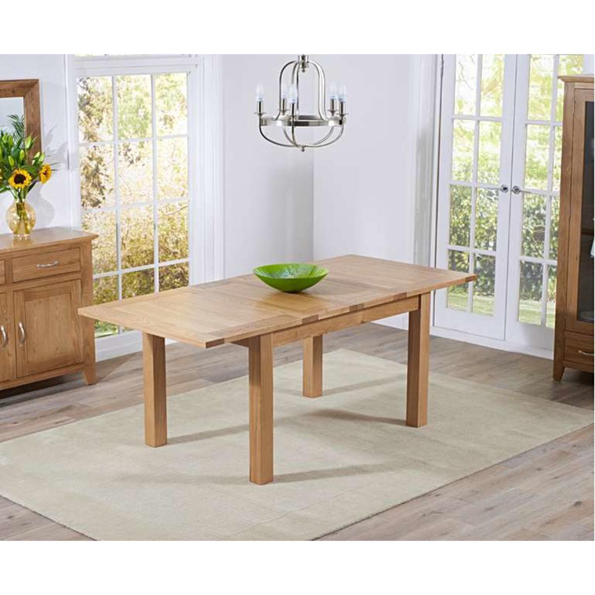 Ex-display Cheadle 130cm Oak Extending Dining Table – image 2
