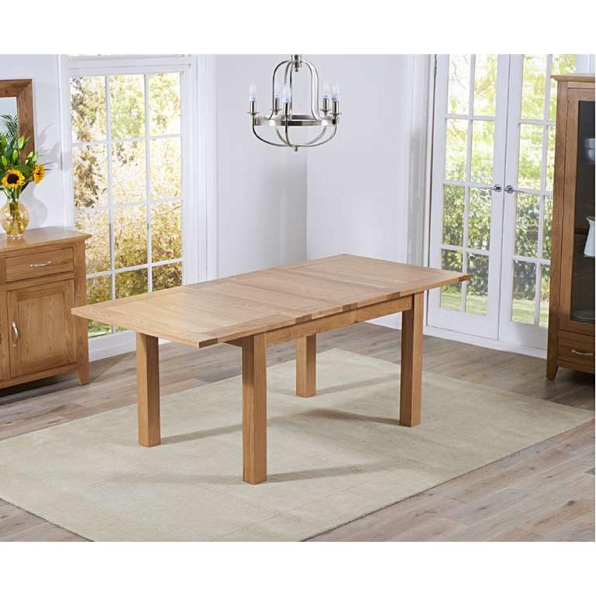 Ex-display Cheadle 130cm Oak Extending Dining Table – image 3