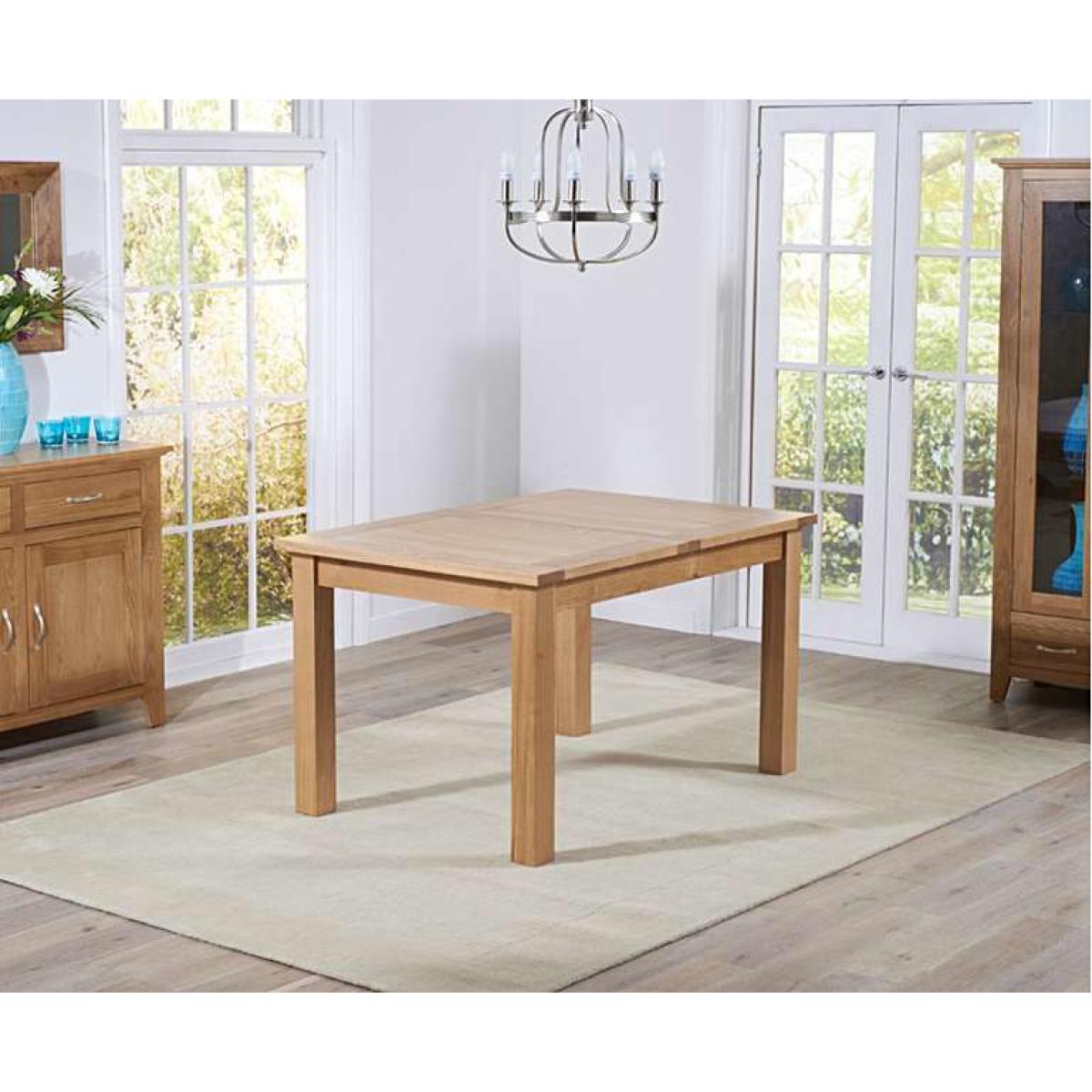 Ex-display Cheadle 130cm Oak Extending Dining Table – image 4