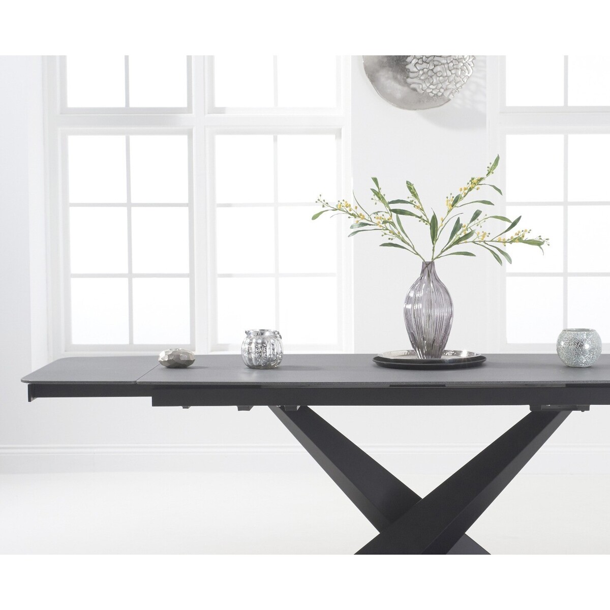 Jacob 180cm Extending Grey Stone Dining Table – image 3
